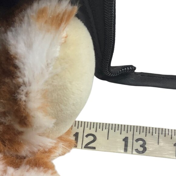 Hugfun Plush Giraffe Stuffed Animal Red Bow 12" Soft Cuddly Kids Lovey Red Bow - Picture 8 of 8